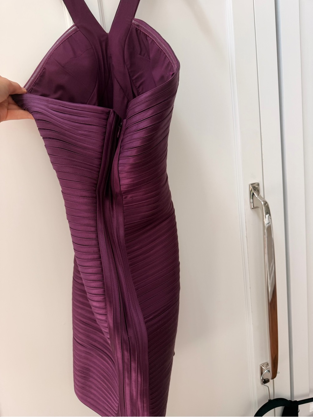 BCBG Maxazria Purple Halter Dress - Picture 8 of 9